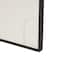32" x 17" White Wood Geometric Home Wall Décor Set with Black Frame